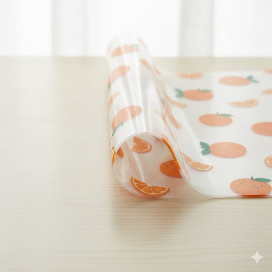 Multipurpose Fridge Mat 3M Roll : Anti- Slip , Transparent Waterproof EVA Liner – 3 Designs